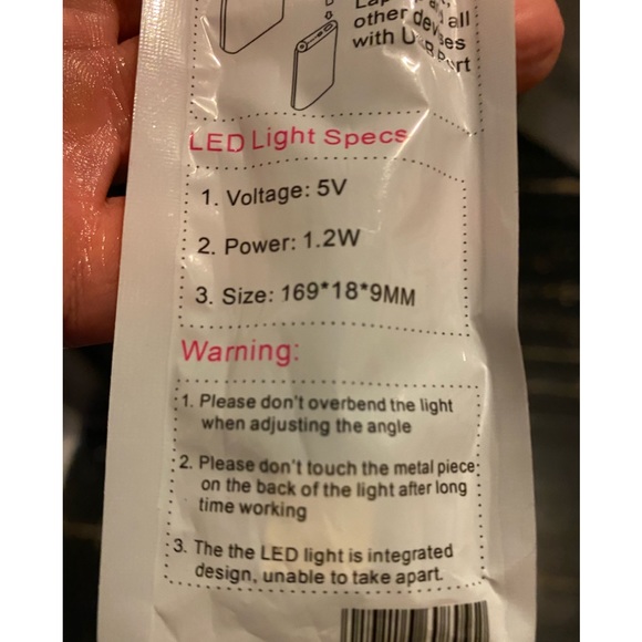 USB LED Light Lamp Mini Adjustable Flexible Power Bank PC Laptop Reading Lamp - Picture 3 of 6